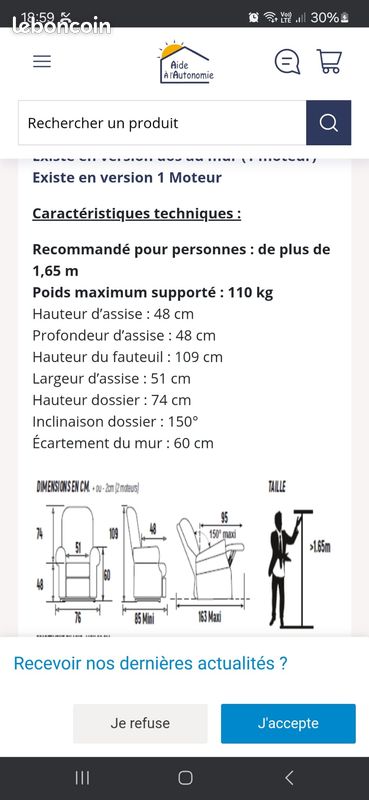 Fauteuil électrique très bon état (image 3)