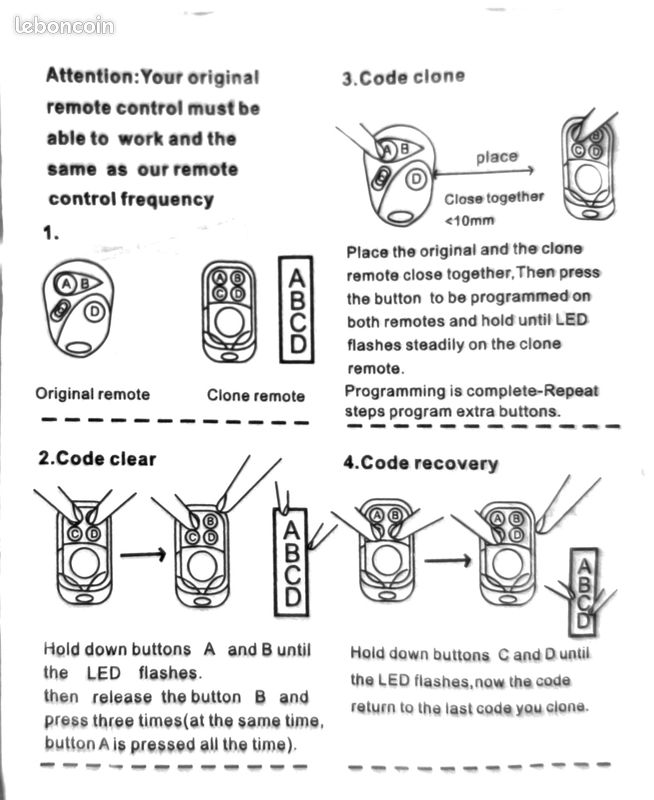 Télécommande portail (image 2)