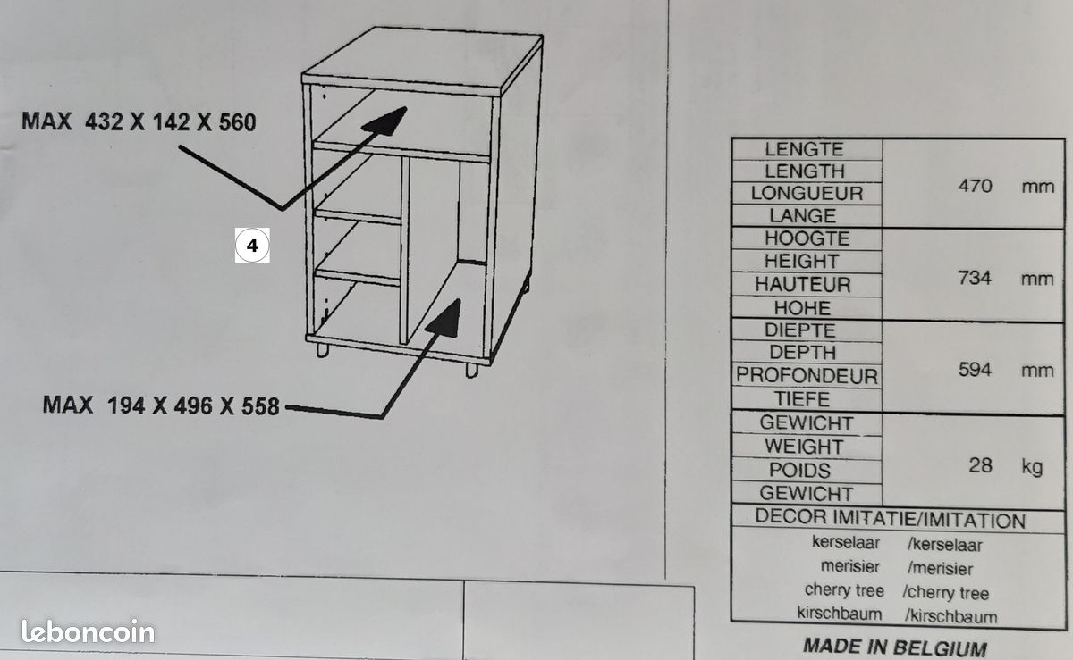 Bureau complet + Fauteuil (image 7)