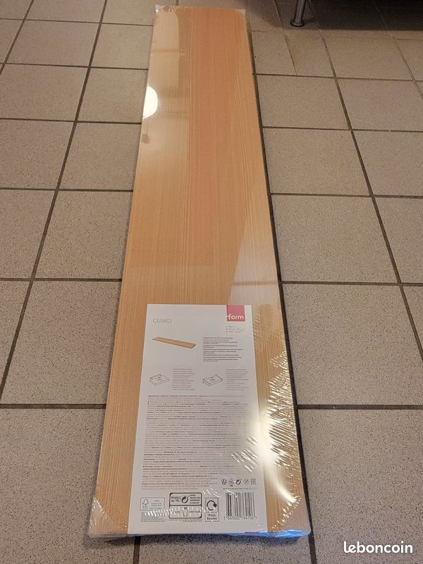 Étagère bois clair autoportée neuve dans son emballage (image 1)