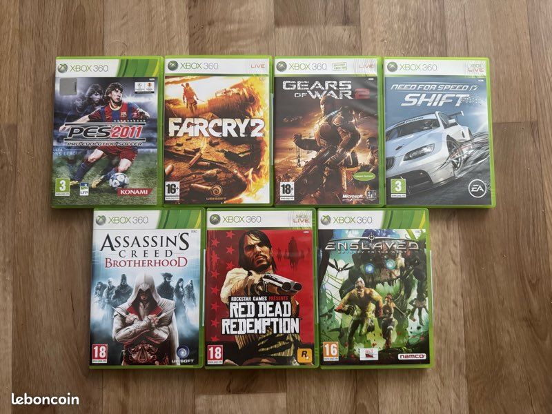 Lot De 20 Jeux Pour Xbox 360 – Dont Call Of Duty Et Autres Hits (très Bon état)