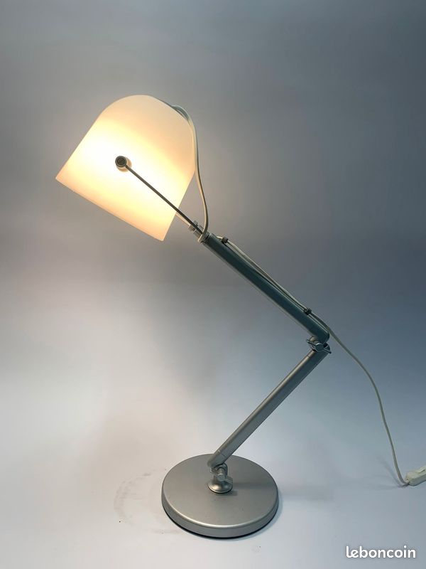 Lampe de table IKEA SVIRVEL réglable – blanc/gris