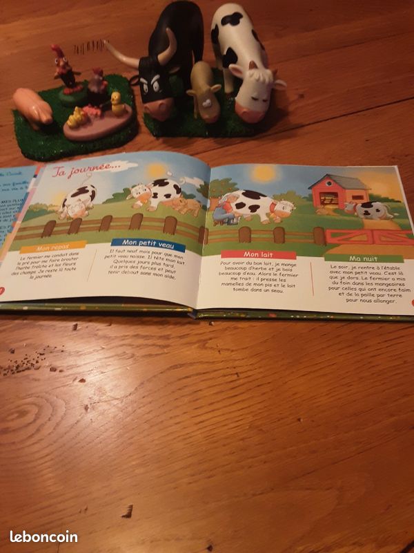 Petits livres éducatifs sur la ferme avec ses petits animaux (image 2)