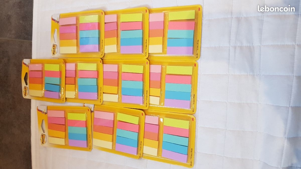 Lot de 10 paquets de post-it (image 1)