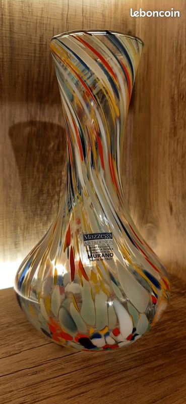 Vase en verre murano Italie modèle arlequin (image 7)