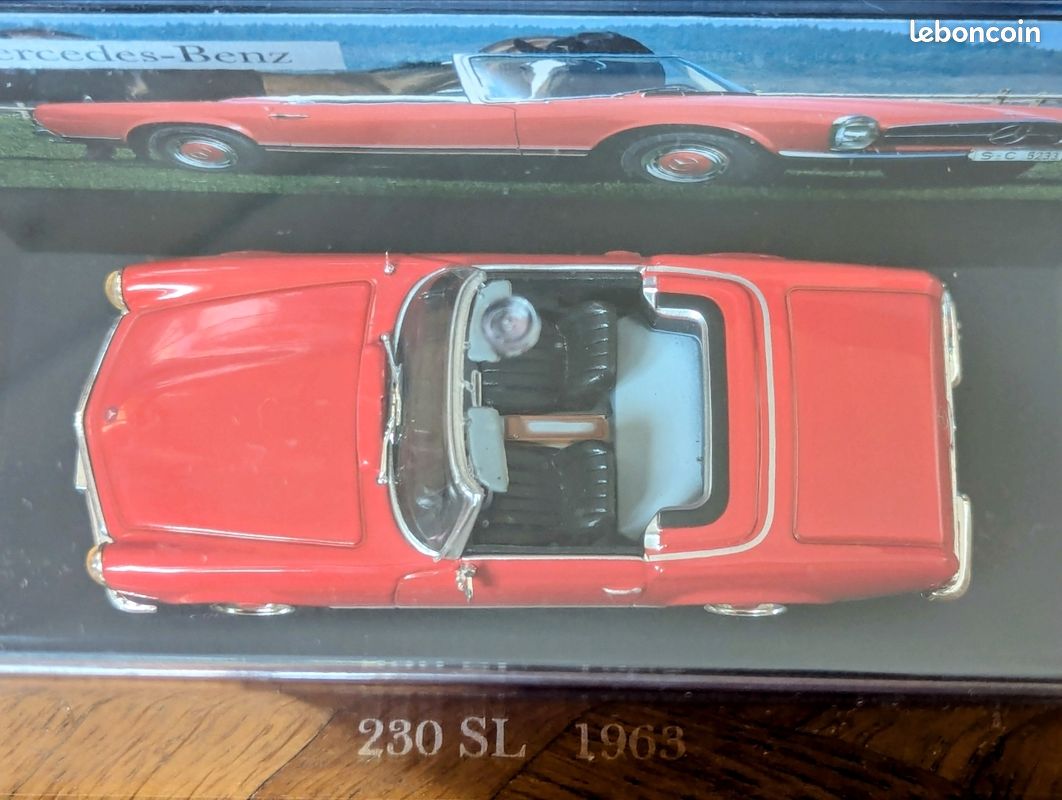 Politoys M Mercedes 230 Sl Rouge 1a Série Vintage Die Cast 1/43 Model
