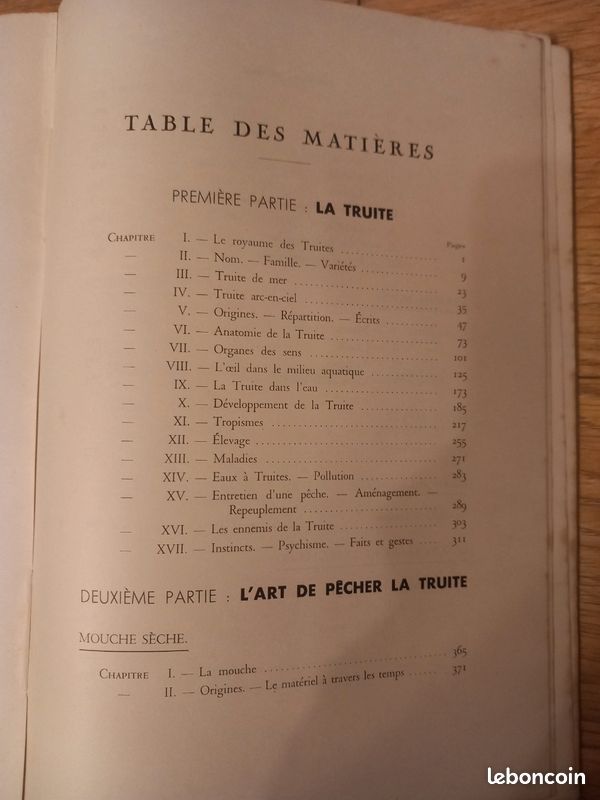 Barbellion Truites Mouches Devons - Livre Pêche à La Mouche 1948 - Édition Originale Illustrée