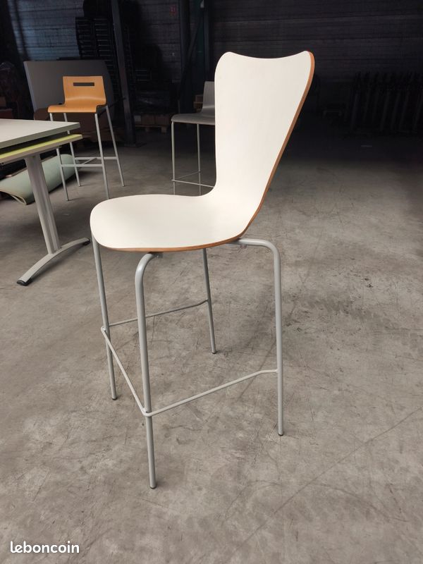 Tabouret blanc (image 2)