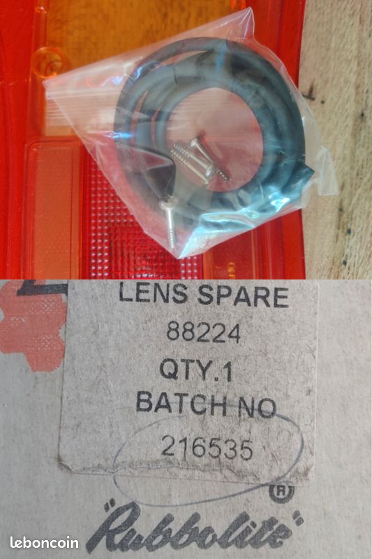 Paire de cabochons de feux arrière (G+D) pour VOLVO FH/FM - RUBBOLITE 88224 - NEUF (image 3)