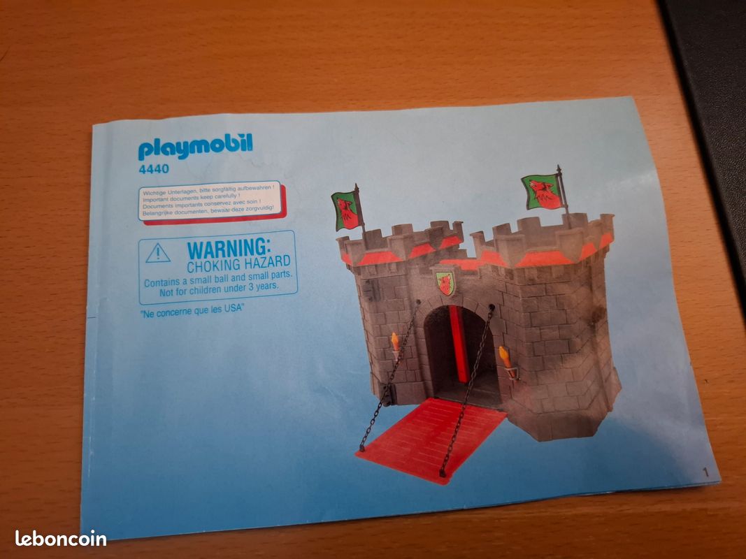 Pièce Détachée Playmobil : Trappe Pour Château Transportable 4440 - Réf. 2085 - Univers Playmobil