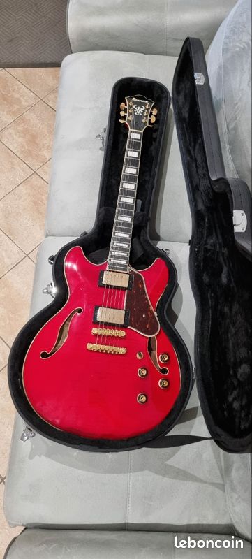 Pack Ibanez AS93 Cherry Red + Étui rigide + Ampli Cort 15W (image 4)