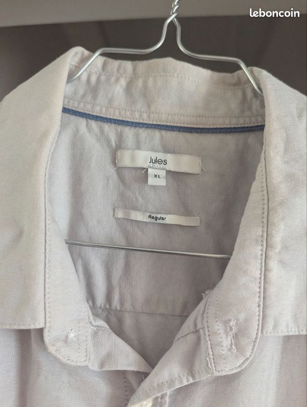 Vend chemise en coton pour homme avec manches courtes de chez Jules xl (image 2)