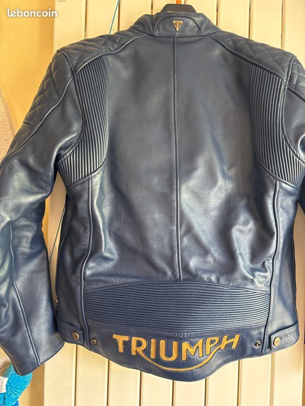 Blouson cuir moto Triumph NEUF (image 3)