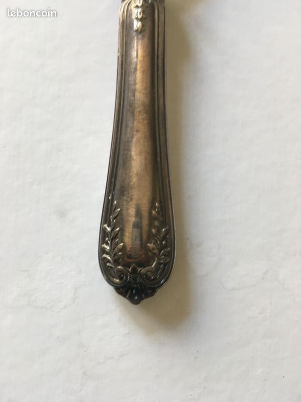 Manche à Gigot Et Louche à Sauce Maigre - Métal Argenté Art Déco - Ancien SA