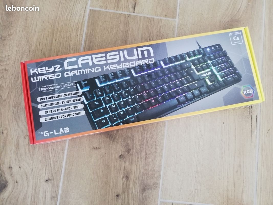 Clavier gaming azerty retro-eclairage (image 1)