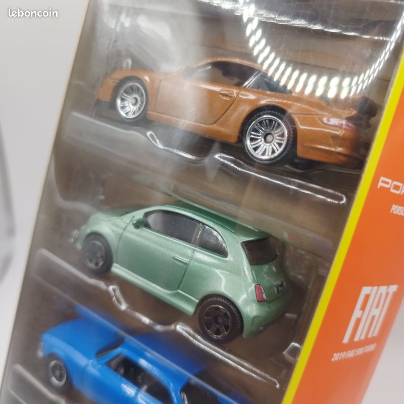Matchbox 1/64 Pack 5 Voitures - Autobahn Express V - Porsche 911 GT3 - Fiat 500 - Neuf (image 14)