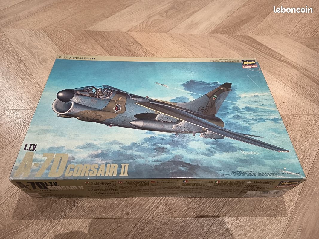 Maquette 1/48 A7 E Corsair II Hasegawa + cartograf - Modélisme