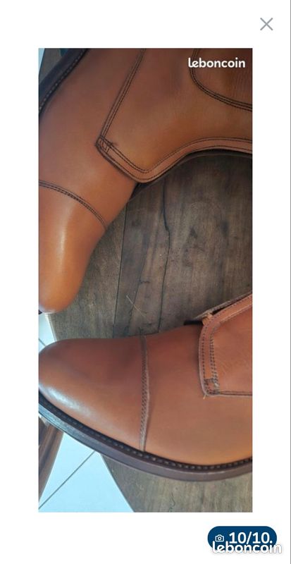 Bottes Cuir Neuves Pointure 40 – Modèle Pha, Valeur D'origine 245€