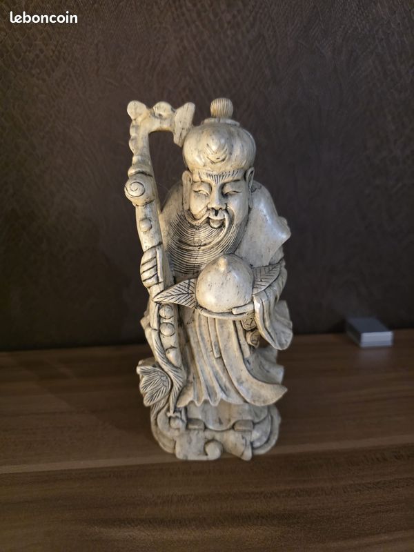Lot de 3 statuettes vietnamiennes – Sagesse & décoration zen (image 4)