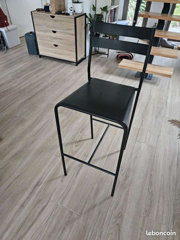 Tabourets de bar métal noir (image 2)