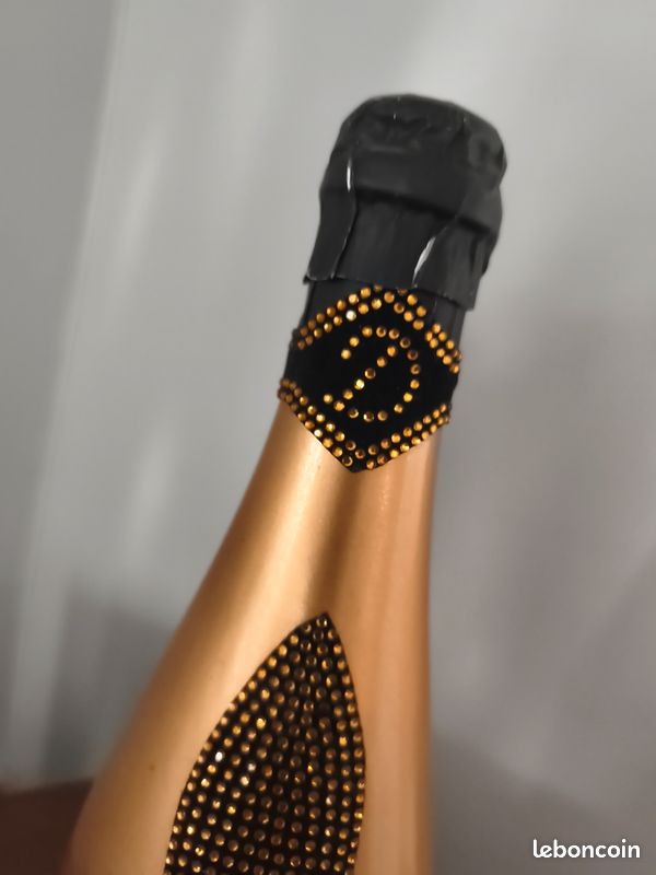Bouteille Factice décoration Bar Champagne DRock Swarovsky éclairante (image 3)