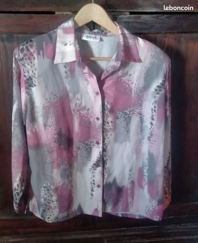 Chemisier avec épaulettes manches longues femme/ taille 42/ très bon état (image 1)