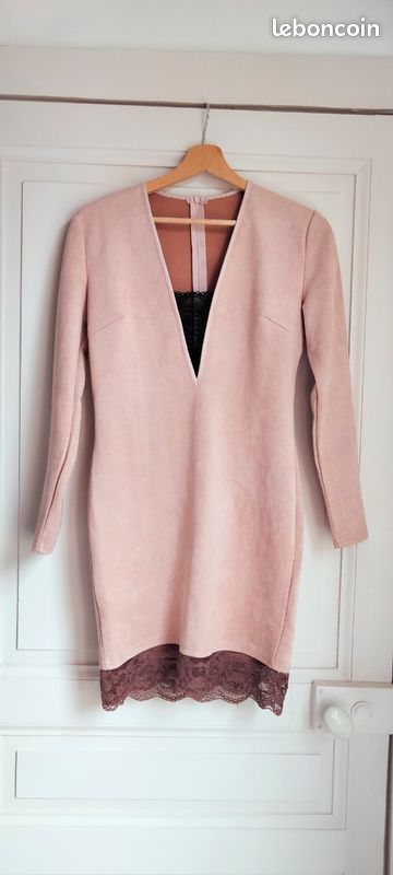 Robe moulante Asos velours (image 1)