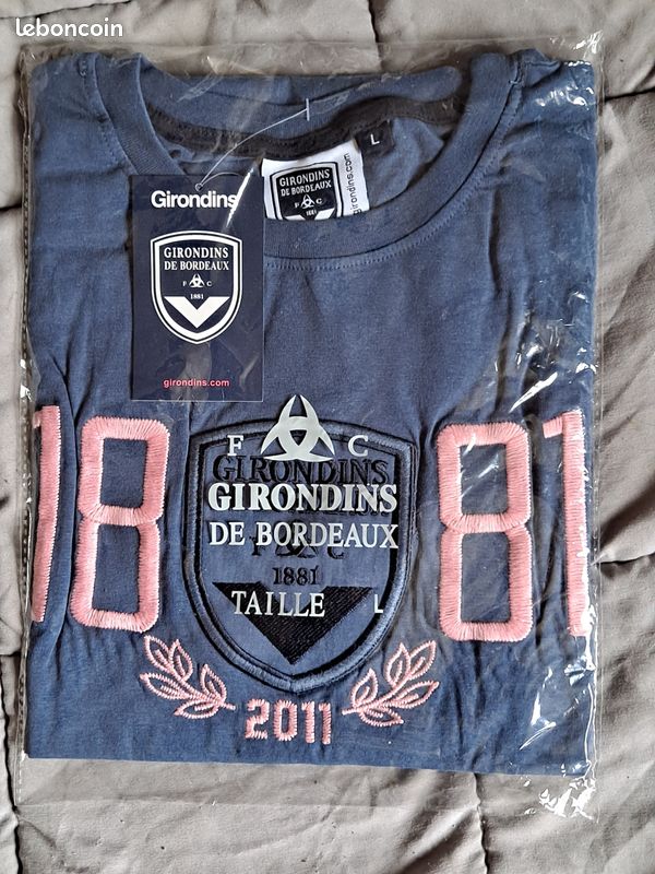 T-shirt Girondins de Bordeaux 1881 NEUF sous blister Taille L (image 1)
