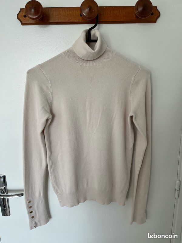En Maille Pull Col Montant Femme Zara Pull Col Roulé Stretch Beige