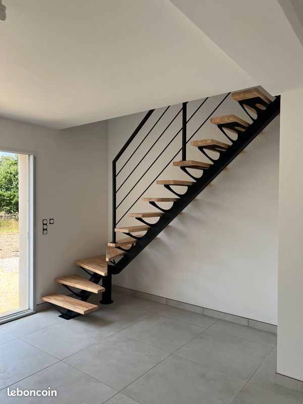 Escalier acier bois (image 4)