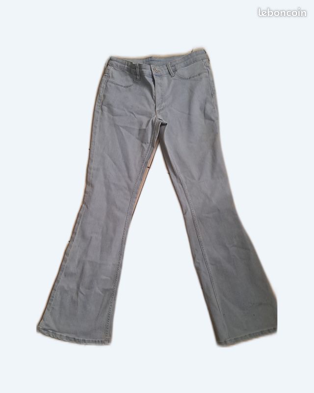 Jean fille taille ajustable 10 12 ans jean bleu neuf marque H et M