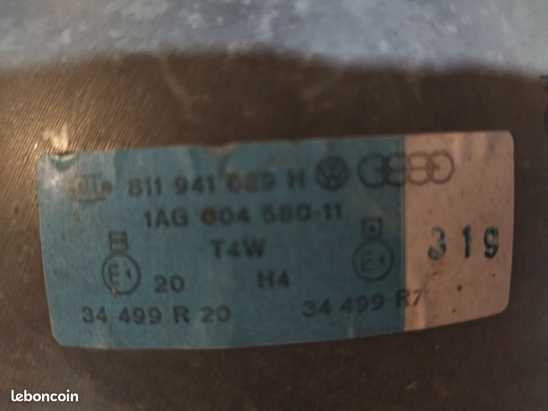 Phare audi 80 type 81/85 (image 3)