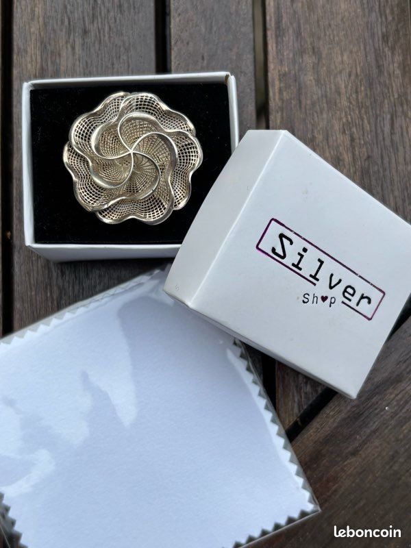 Bague Fleur Bague En Argent Massif 925 Anneau Fleur R001240 Bague