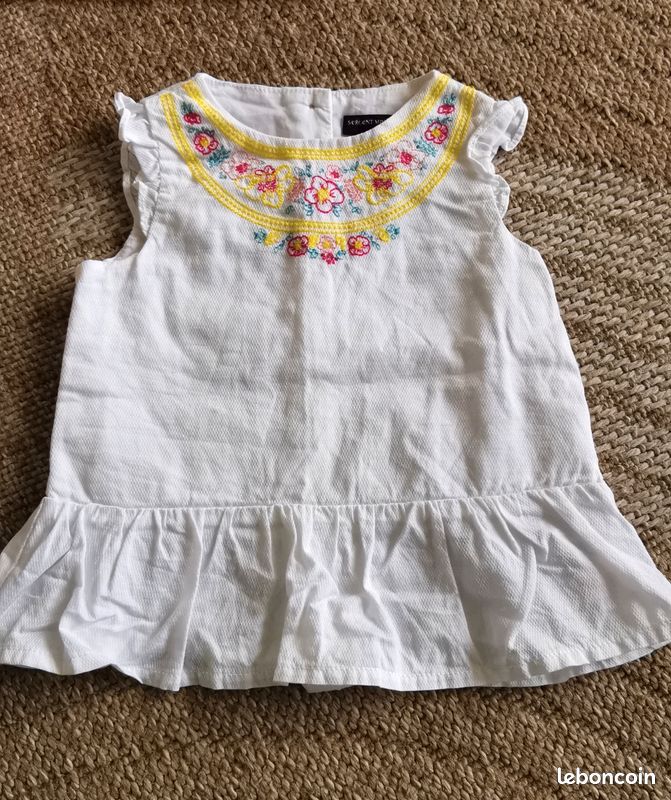 Lot vêtements Neufs été-bébé 9 mois- 100% coton biologique (image 5)