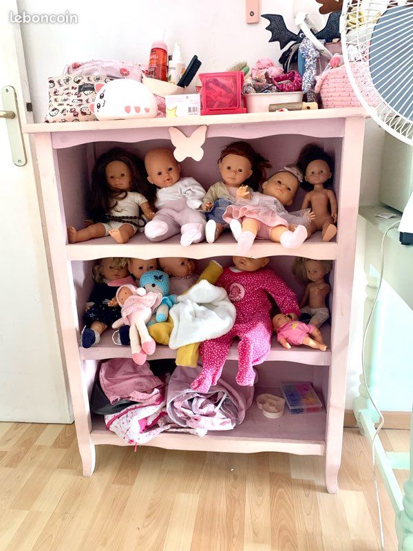 Chambre fille vintage chêne peint (image 6)