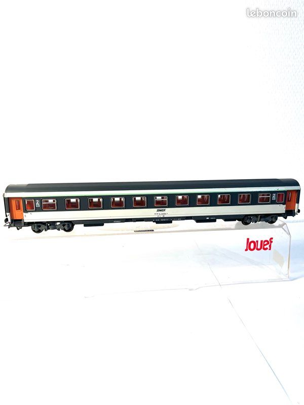 Voiture Voyageurs SNCF 2ème Classe Bmyf Jouef 435 - échelle HO, Bon état D'usage, Vintage