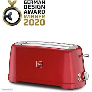 Grille-pain Four Better Chef 9L Rouge – 4 Tranches, 700W, Minuterie Et Porte Vitrée