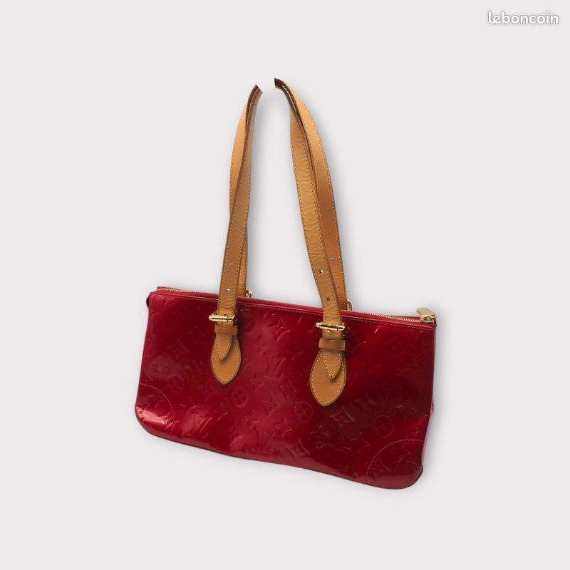 Sac Louis Vuitton Rosewood Avenue Amarrant en cuir vernis rouge (image 2)