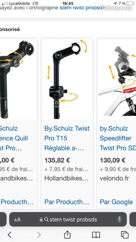 Potence vélo professionnel (image 1)