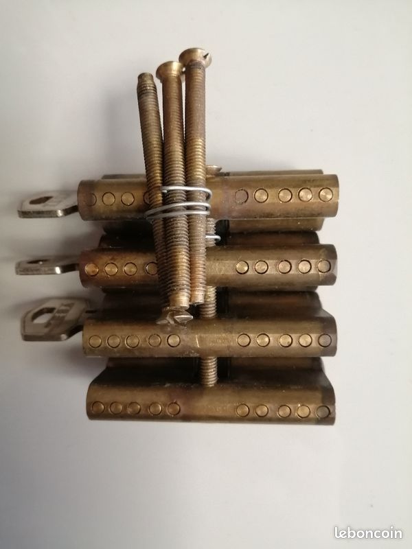 4 Barillets porte serrure 6cm (image 3)