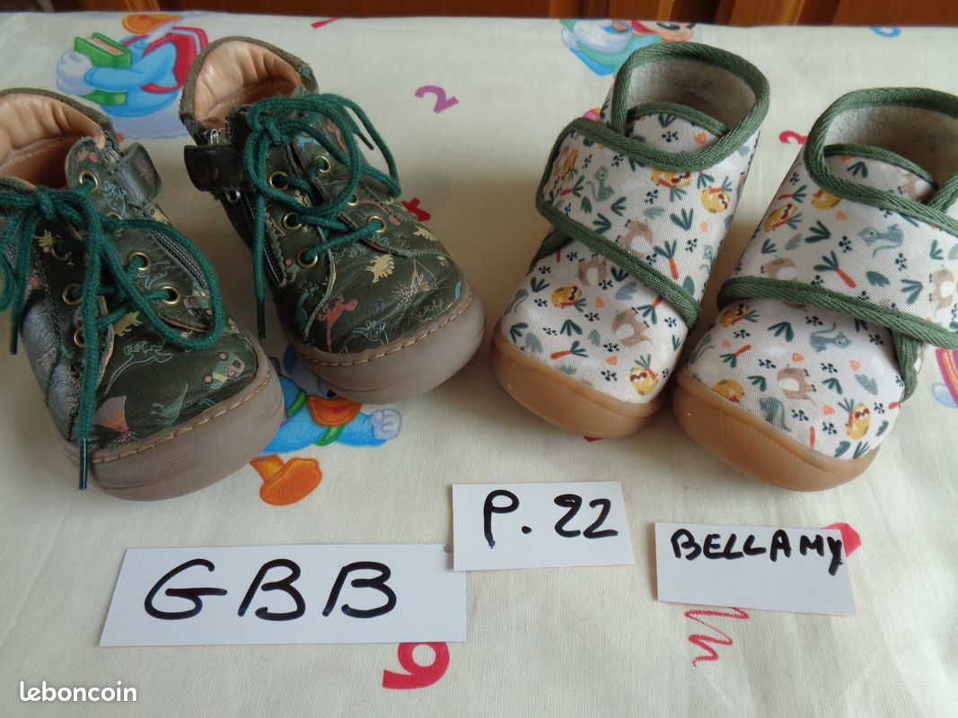 CHAUSSURES cuir GBB garçon+ CHAUSSONS BELLAMY P.22 (image 1)