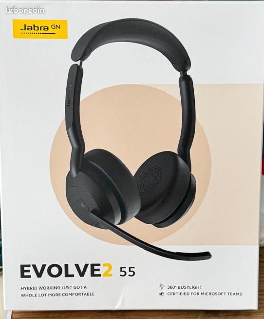 CASQUE bluetooth JABRA EVOLVE2 55 (image 3)