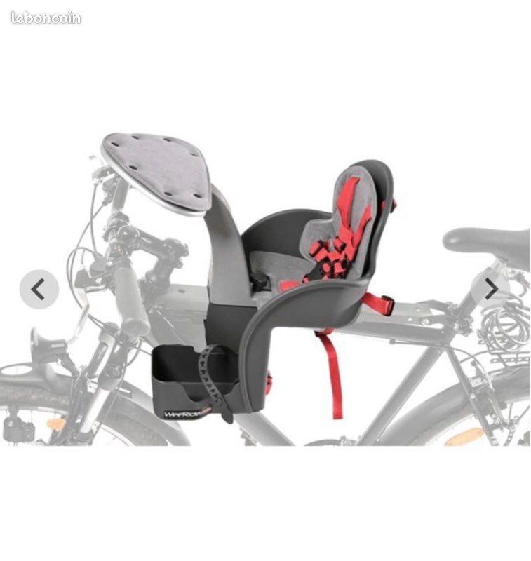 Porte-bébé Vélo Avant WeeRide Deluxe – Montage Central, Jusqu'à 18 Kg