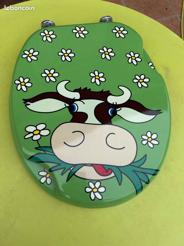 Sticker Abattant WC Vache - 35x42 Cm - Réf 2156 Art Déco - Neuf Sous Emballage - Déco Humour Salle De Bain