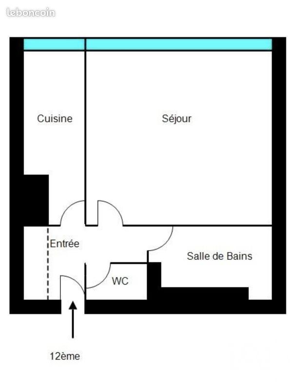 Appartement 1 pièce 35 m² · à Paris · 35 m² · 219 000 €