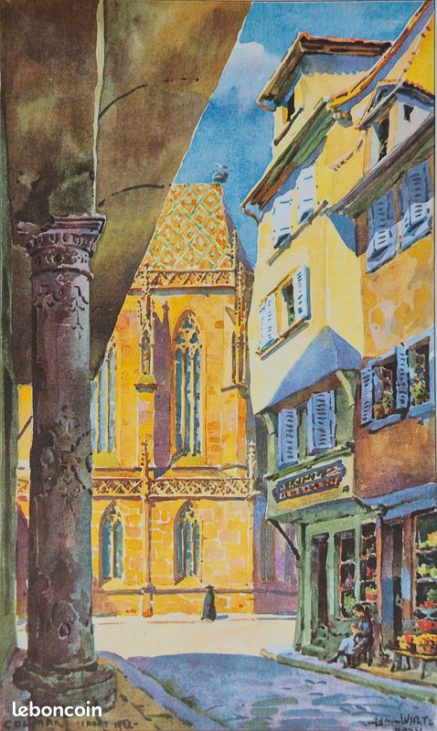 Livre COLMAR EN FRANCE 110 Aquarelles, Dessins, Eaux-Fortes par HANSI - Etat comme NEUF ( Carlos Fischer Alsace Alsatia ) (image 8)