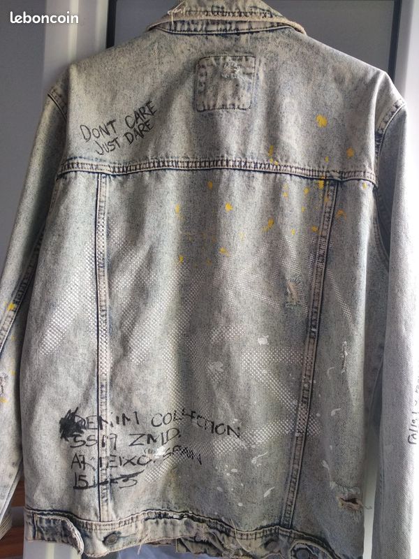 Veste En Jean Personnalisée Zara super stylee ... (image 3)
