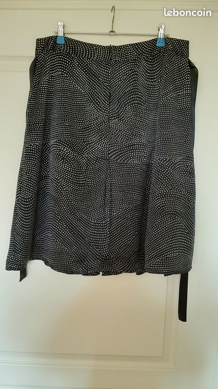 Jupe Caroll Taille 42 - Noire - Occasion En Très Bon état