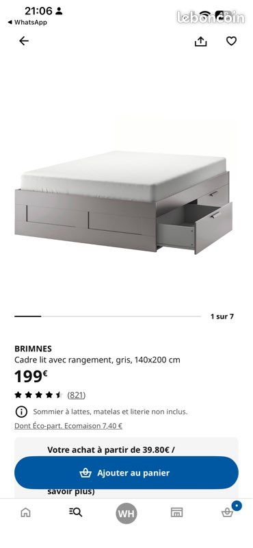 Vente literie IKEA (image 1)