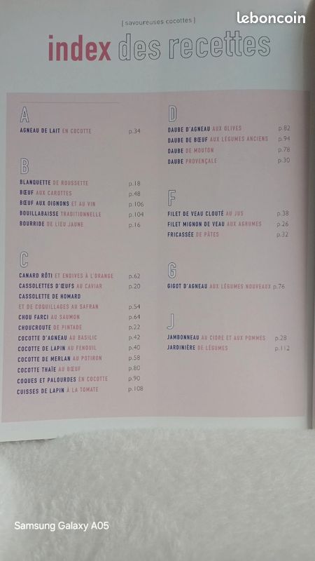 Livre de cuisine "Savoureuses cocottes" (image 3)